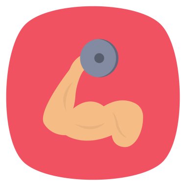 Kas ve dambıl için saglikli yasam simgesi 