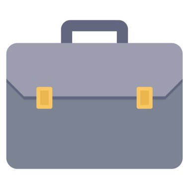 Çanta ve çanta için İş Görüşmesi Düz simgeleri 