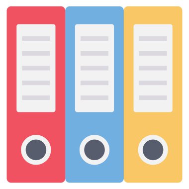 & Arşiv belgeleri için Yönetim Düz simgesi 