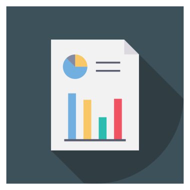 Grafik & raporu için Başlangıç Düz simgesi