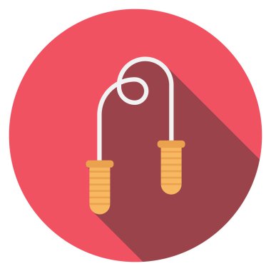 İp ve egzersiz için saglikli yasam simgesi 