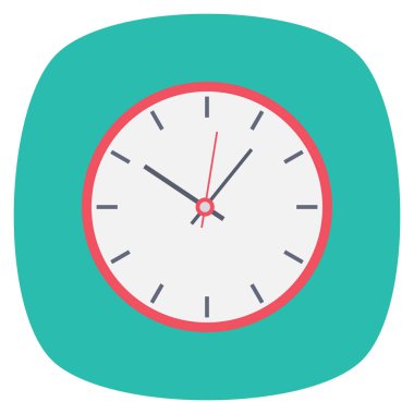 Zaman ve zamanlama için Yönetim Düz simgesi 