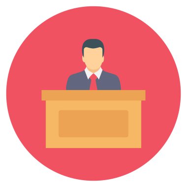 İşe alım & yöneticisi için İş Görüşmesi Düz simgeleri 