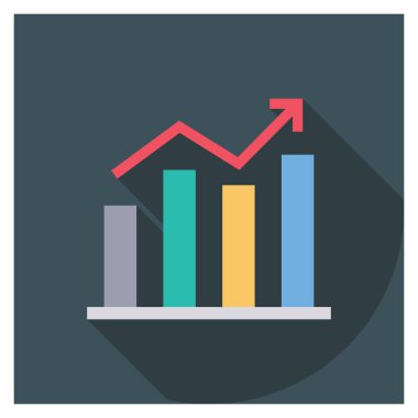 Grafik & artışı için Başlangıç Düz simgesi 