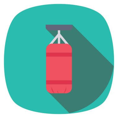 Sağlıklı yaşam Torba ve eğitim için düz simge