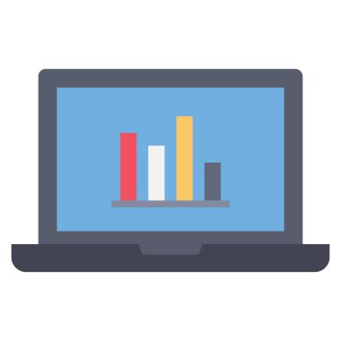 Grafik & raporu için Yönetim Düz simgesi 