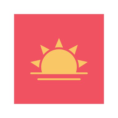 Günbatımı ve gün batımı için Gündüz & Gece Düz simgeleri 