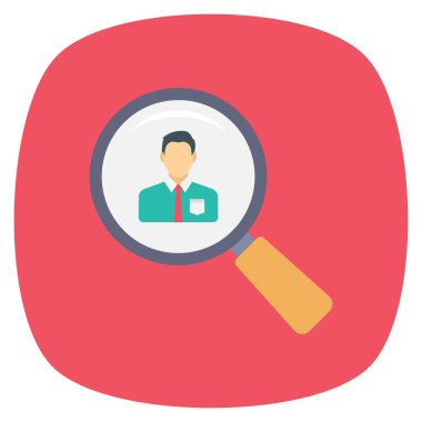 Arama & devam etmek için İş Görüşmesi Düz simgesi 