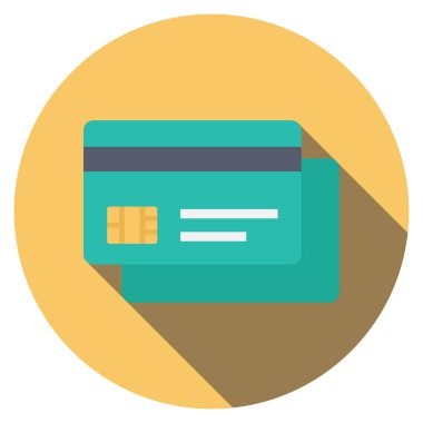 Management Flat icons for card  & debit card 