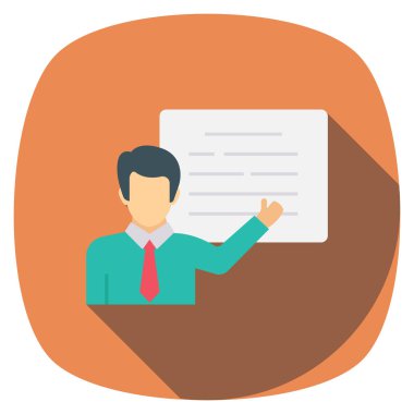 Yönetim kurulu toplantısı için Düz simge başlat 