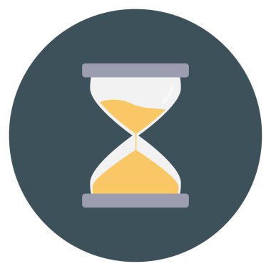 Kum saati ve bekle için Düz simge başlat 