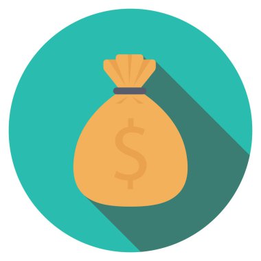 Money Flat icons for bag  & money 