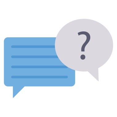 Metin & gelen kutusu için Görev Görüşmesi Düz simgeleri 