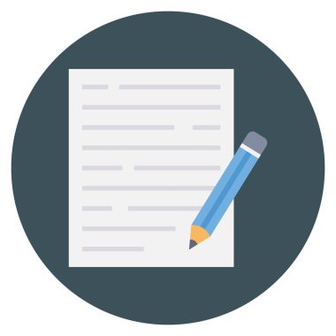 Belge & defteri için Yönetim Düz simgesi 