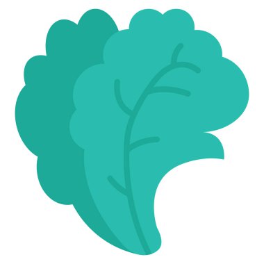 Sağlıklı yaşam Sebze ve yiyecek için düz simge 