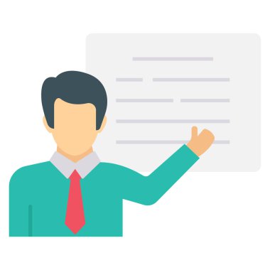 Yönetim kurulu toplantısı için Düz simge başlat 