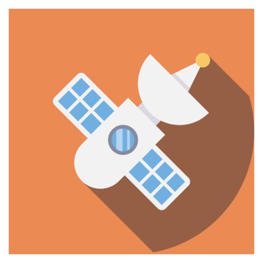 Planets Flat icons for connection &  communication