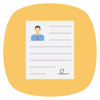 Kariyer için İş Görüşmesi Düz simgesi