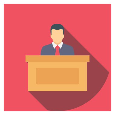 İşe alma & yöneticisi için İş Görüşmesi Düz simgesi 