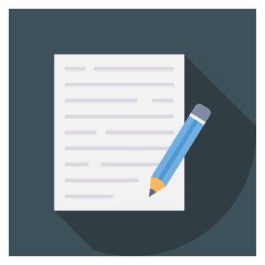 Belge & pad için Yönetim Düz simgeleri 