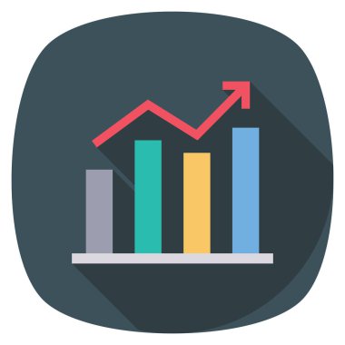 Grafik & artışı için Başlangıç Düz simgesi 