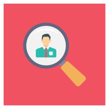 Arama & devam etmek için İş Görüşmesi Düz simgesi 