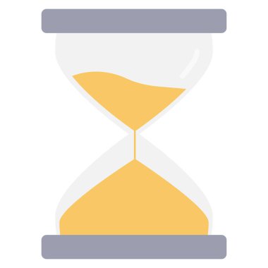 Kum saati ve bekle için Düz simge başlat 