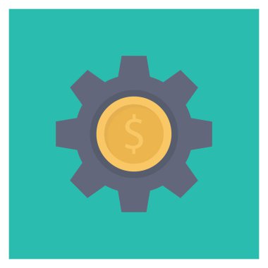 Dolar & madeni para için Para Düz simgeleri 