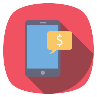 İleti & bildirimi için Para Düzlüğü simgeleri 