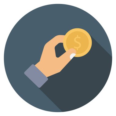 Dolar & madeni para için Para Düz simgeleri 