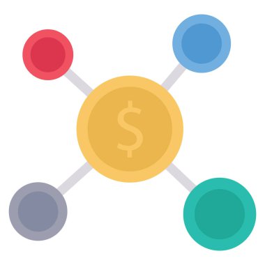 Bağlantı ve iletişim için Düz simge başlat 