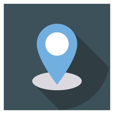 Harita & konumu için Başlangıç Düz simgesi 