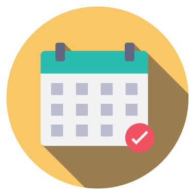 Tarih ve ay için İş Görüşmesi Düz simgesi 