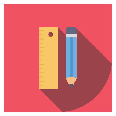 Ölçek & kalem için Düz simge başlat 