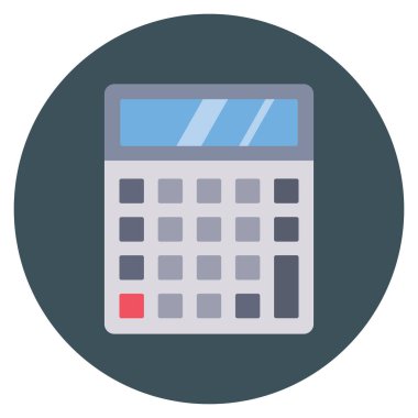 Management Flat icon  for calculation  & mathematics