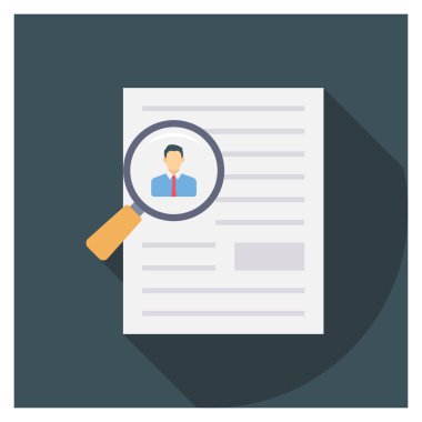 İşe alım & araması için İş Görüşmesi Düz simgesi 