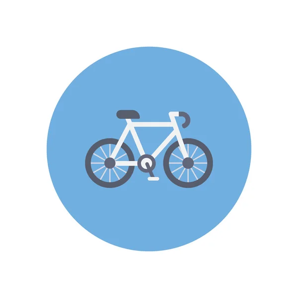 Здорове Життя Плоска Ікона Гонок Велосипедів — стоковий вектор