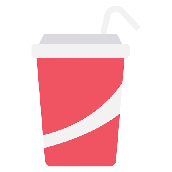 Red soda cup icon image Royalty Free Vector Image