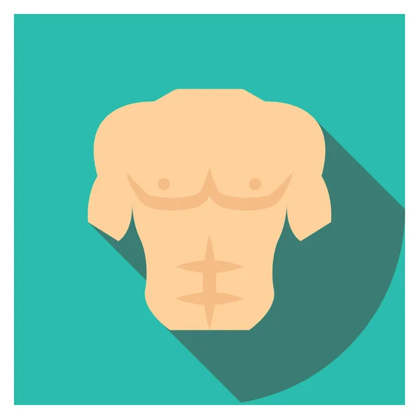 Healthy Life Flat Icon Fitness Workout — 스톡 벡터