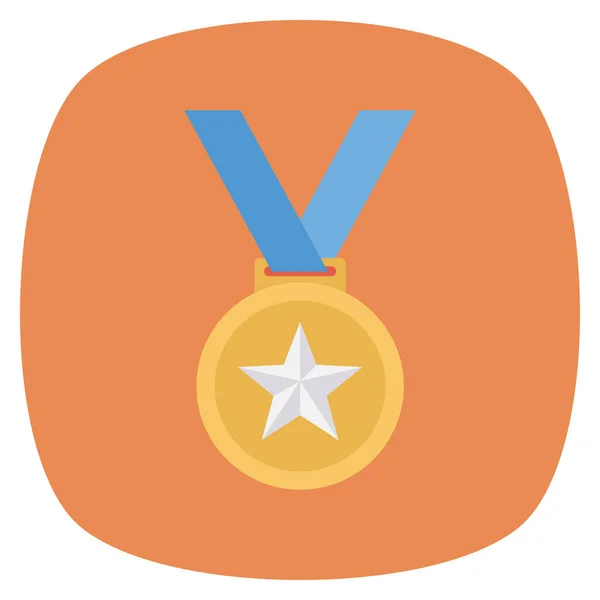 Startup Flat Icon Badge Success — 스톡 벡터