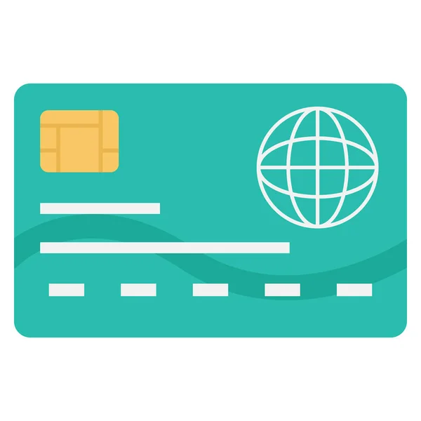 Money Flat Icons Debit Card — 스톡 벡터