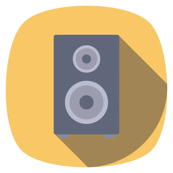 Icono Plano Cine Ilustración Vectorial Altavoz — Archivo Imágenes Vectoriales