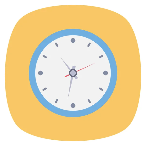 Meubilair Flat Iconen Voor Muur Horloge — Stockvector