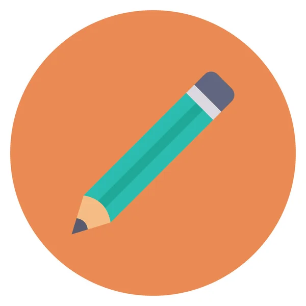 Ref Flat Icon Pencil Marker — стоковый вектор