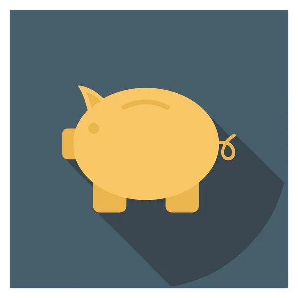 Деньги Плоские Иконки Банка Сбережений — стоковый вектор