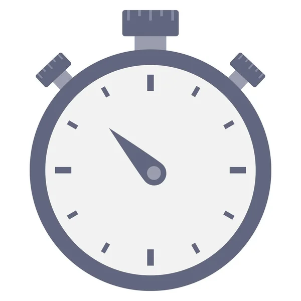 Startup Flat Pictogram Voor Deadline Timer — Stockvector