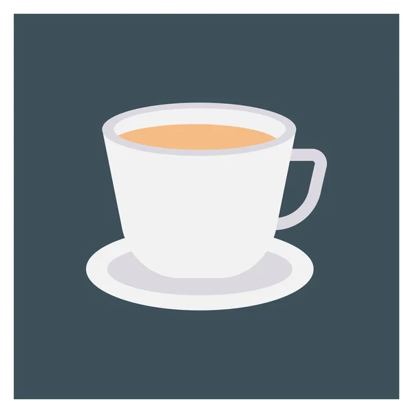 Стартап Плоский Значок Чашки Кави — стоковий вектор