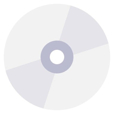 Sinema yassı ikonu, vektör illüstrasyonu. disk