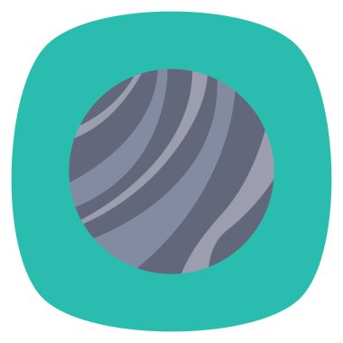 Planets Flat icons for planet  & galaxy