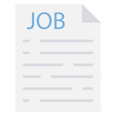 Özgeçmiş & işe alma için İş Görüşmesi Düz simgesi 